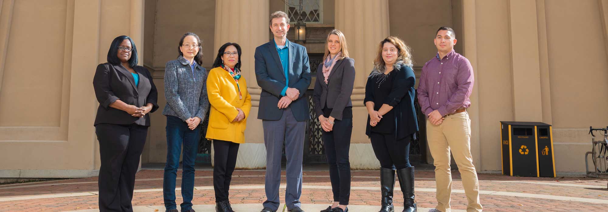 BPM team in front of VCU Egyptian building